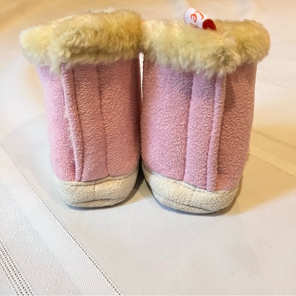 Tickle Toes Baby Girls Pink Warm Winter Boots Faux Fur Lined Booties Size 3 - Picture 12 of 15